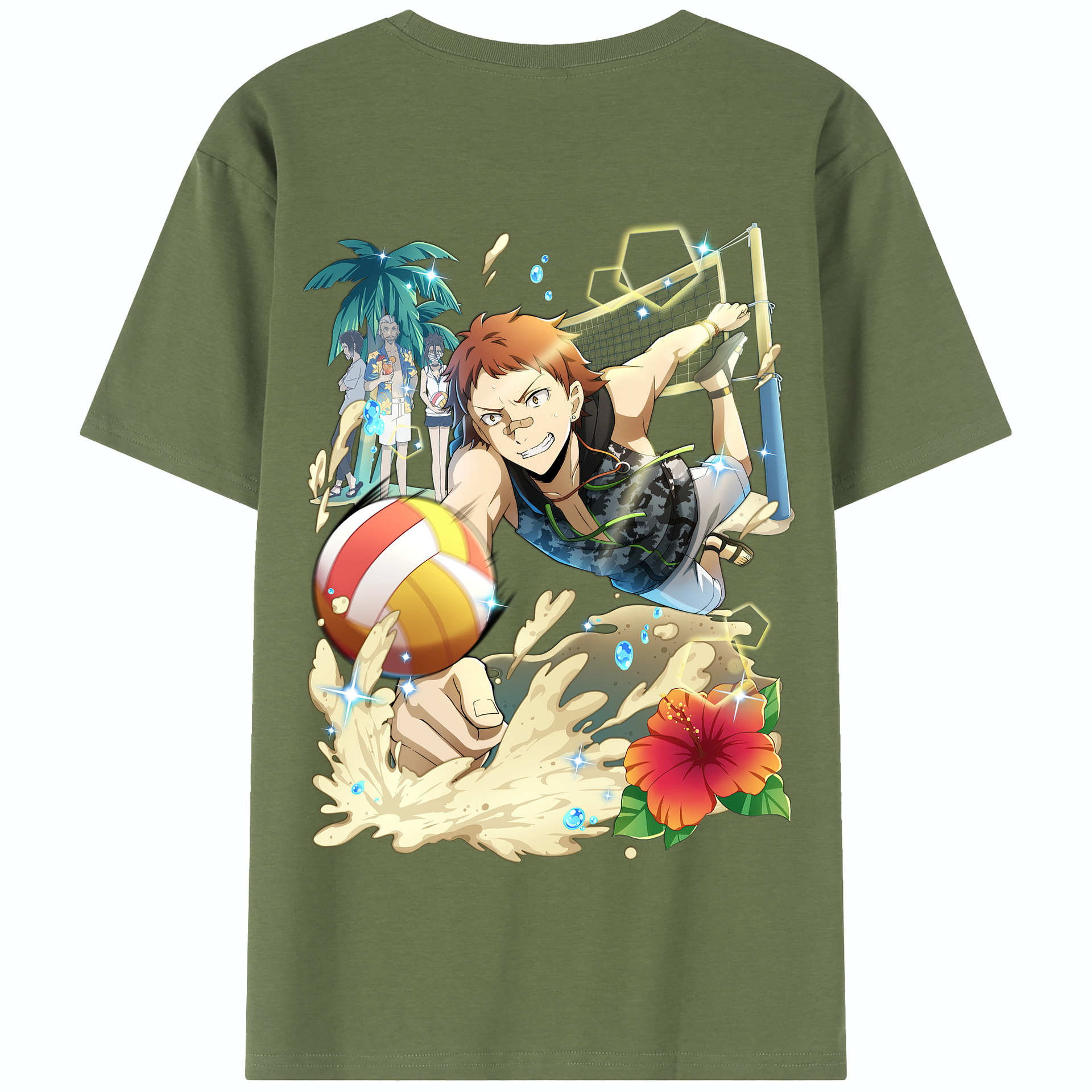 （画像用） 文豪ストレイドッグス Bungo Stray Dogs 綿100％半袖Tシャツ（背面プリント）